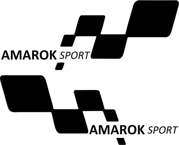 AMAROK sport Etiket Yapıştırma 30cmx11cm MMD151 - Image 1