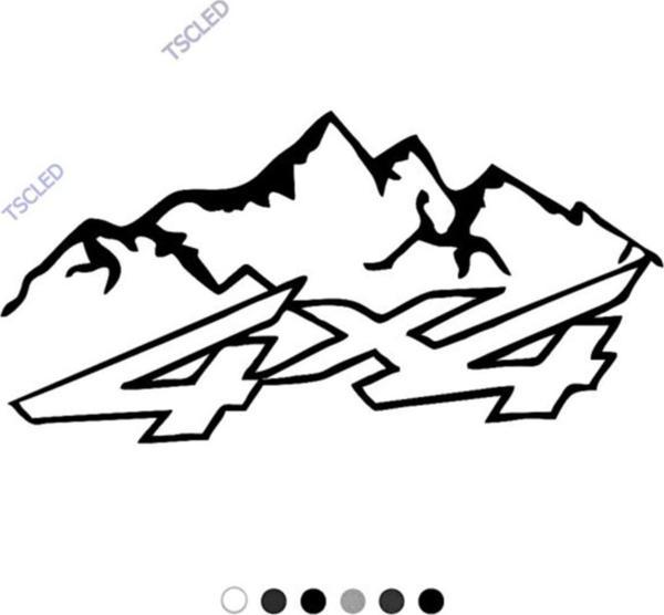 4x4 Dağ Off Road Için Sticker 15cm - Image 1