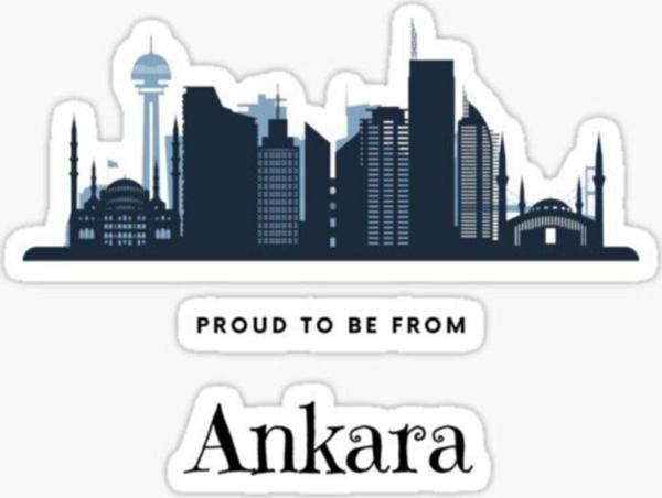 Ankara Araba Oto Sticker Yapıştırması 20 cm En - Image 1