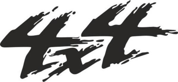 4x4 Off Road Ofroad Siyah Renk 30 cm Sticker Yapıştırma - Image 1
