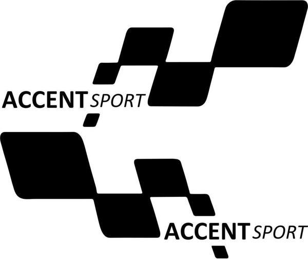 ACCENT sport Etiket Yapıştırma 30cmx11cm MMD146 - Image 1