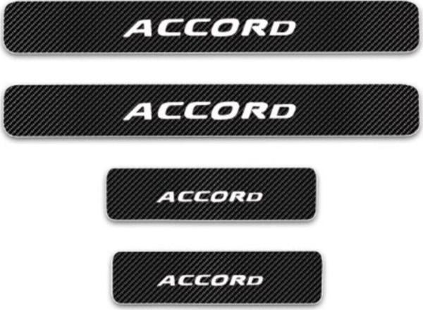 Accord Carbon Fiber Kapı Eşiği Yazısı Sticker Boya Koruma - Image 1
