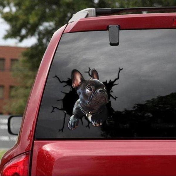 Araba Arka Cam Köpek Sticker Yapıştırma 17cm A2 - Image 1