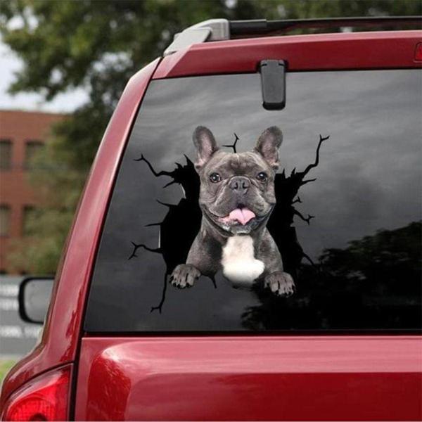 Araba Arka Cam Köpek Sticker Yapıştırma 17cm A6 - Image 1
