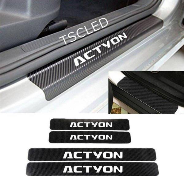 Actyon Karbon Kapı Eşiği Kaplama Sticker 4 lu Set zz226 - Image 1