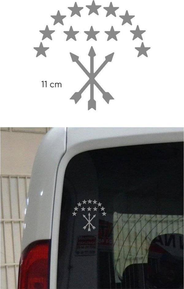 Adige Bayrak Folyo Etiket Gri Renk 11 Cm 4 Adet - Image 1