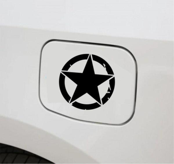 Araba Depo Kapağı Sticker Army Star Oto Sticker 2 Adet - Image 1