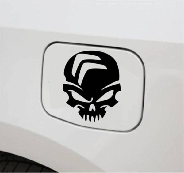 Araba Depo Kapağı Sticker Citroen Kuru Kafa Oto Sticker 2 Adet - Image 1