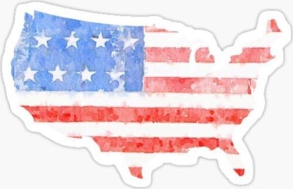 Araba Için Amerikan Bayrağı Sticker Yapıştırması Etiket 17cm - Image 1
