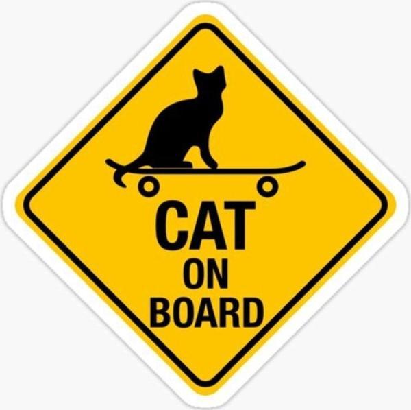 Arabada Kedi var Cats On Board Sticker Yapıştırma 19CM md13 - Image 1
