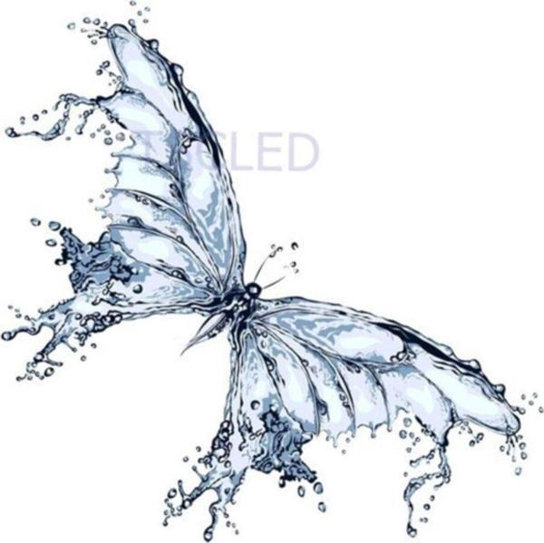Araba Oto Waterdrop Su Kelebek Yapıştırması Sticker 20 Cm - Image 1