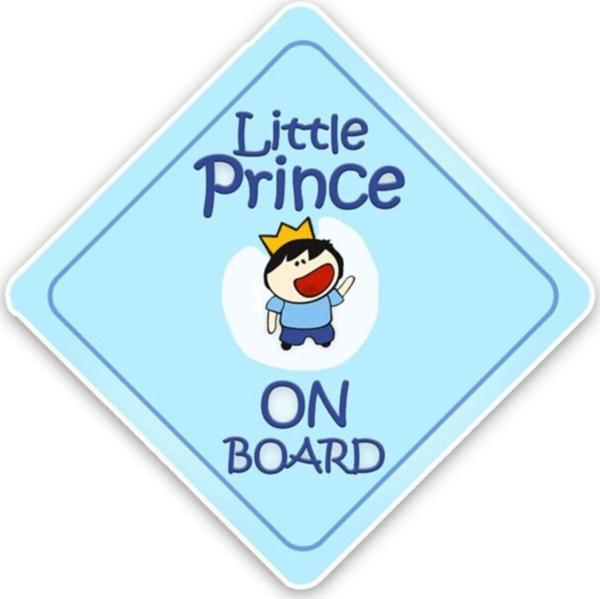 Arabada Prens Var Arabada Bebek Var Sticker Etiket 18cm - Image 1