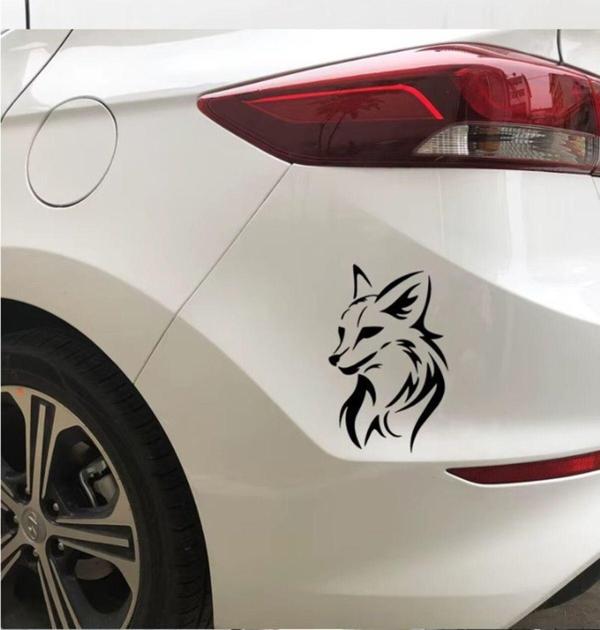 Araba Tilki Sticker yapıştırma 18Cm - Image 1