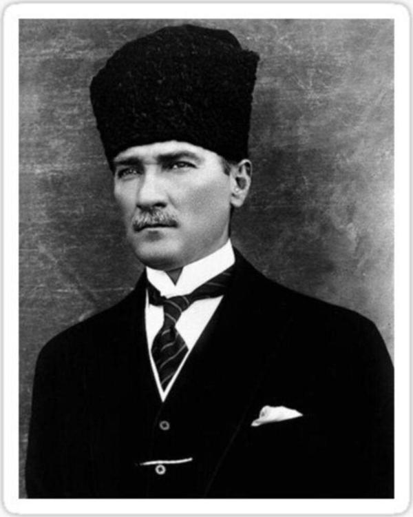 Atatürk Sticker 18 cm Atamız Araba Yapıştırması - Image 1