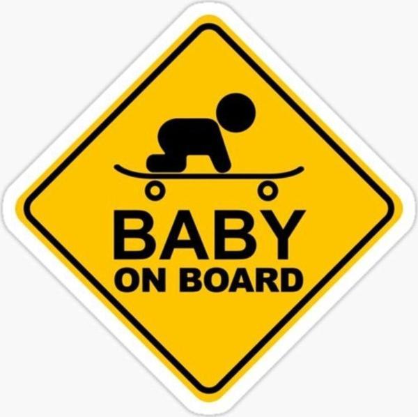 Araçta bebek var Baby On Board Sticker Yapıştırma 19CM md6 - Image 1