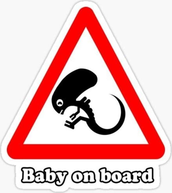 Araçta bebek var Baby On Board Sticker Yapıştırma 19CM md7 - Image 1