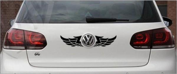 Arka Bagaj Kapağı Kanat Melek Sticker Etiket - Image 1