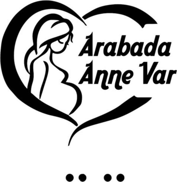 Arabada Anne Var Araba Sticker Yapıştırması - Image 1