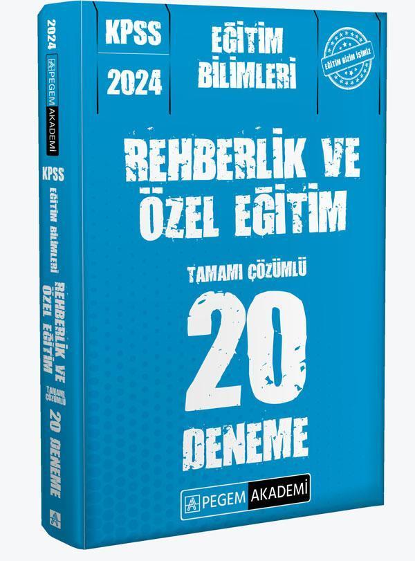 2024 KPSS Eğitim Bilimleri Rehberlik ve Özel Eğitim 20 Deneme - Pegem Akademi Yayıncılık - Image 1