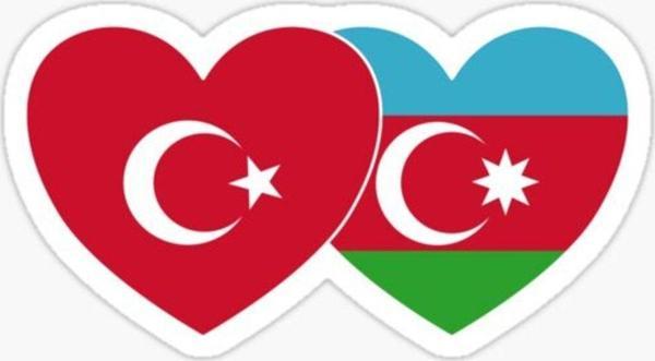 Azerbaycan Azerbaijan 17 Cm Araba Sticker Etiket MD24 - Image 1