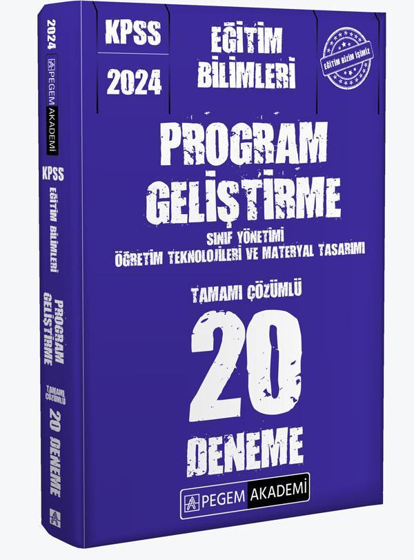 2024 KPSS Eğitim Bilimleri Program Geliştirme 20 Deneme - Pegem Akademi Yayıncılık - Image 1