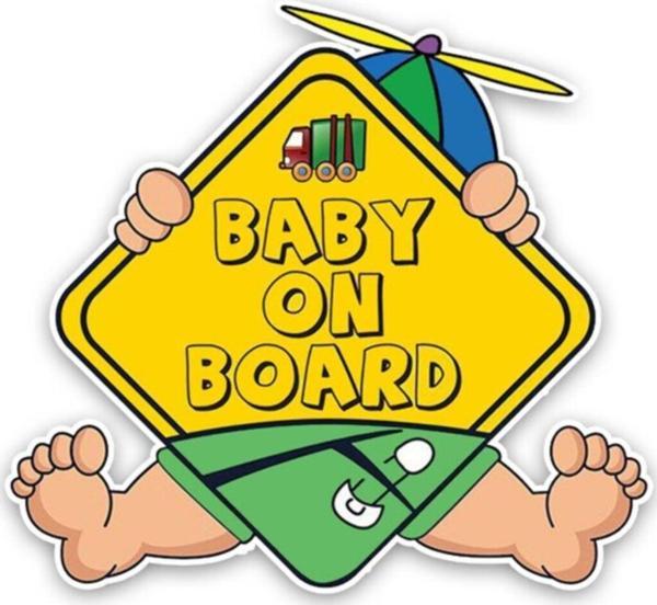 Arabada Bebek Var 18cm Komik Sticker Etiket 18cm - Image 1