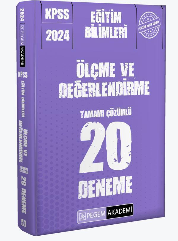 2024 KPSS Eğitim Bilimleri Ölçme ve Değerlendirme 20 Deneme - Pegem Akademi Yayıncılık - Image 1