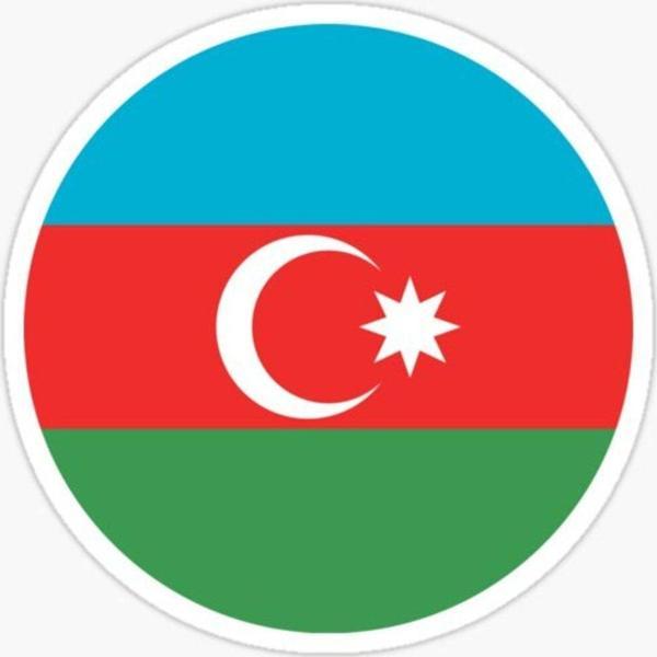 Azerbaycan Azerbaijan 18 Cm Araba Arka Cam Sticker MD11 - Image 1