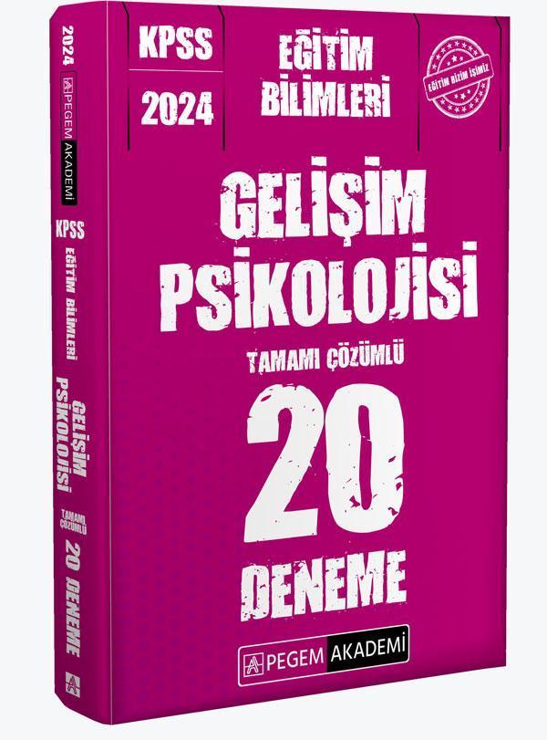 2024 KPSS Eğitim Bilimleri Gelişim Psikolojisi 20 Deneme - Pegem Akademi Yayıncılık - Image 1
