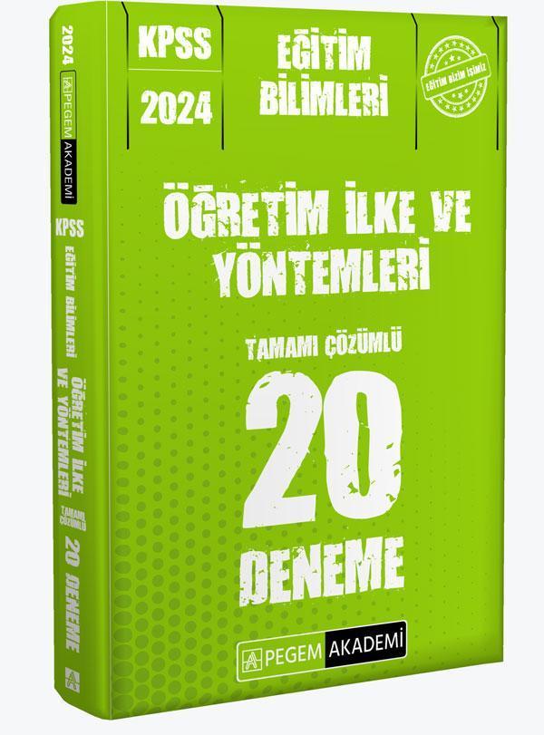 2024 KPSS Eğitim Bilimleri Öğretim İlke ve Yöntemleri 20 Deneme - Pegem Akademi Yayıncılık - Image 1