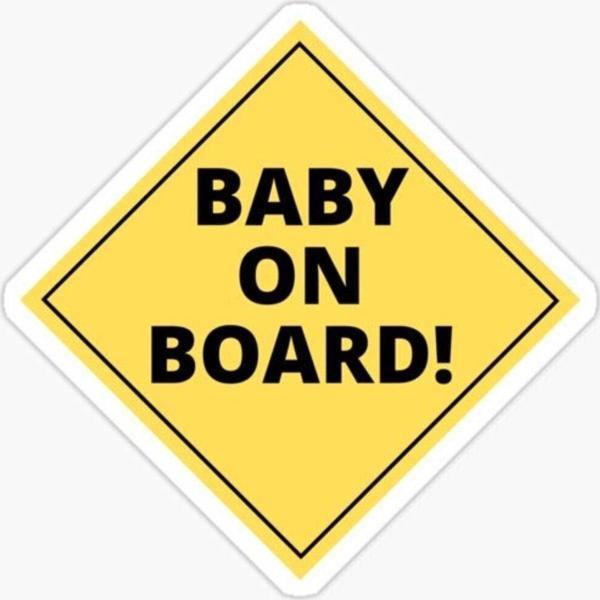 Arabada bebek var Baby On Board Sticker Etiket 19CM md10 - Image 1