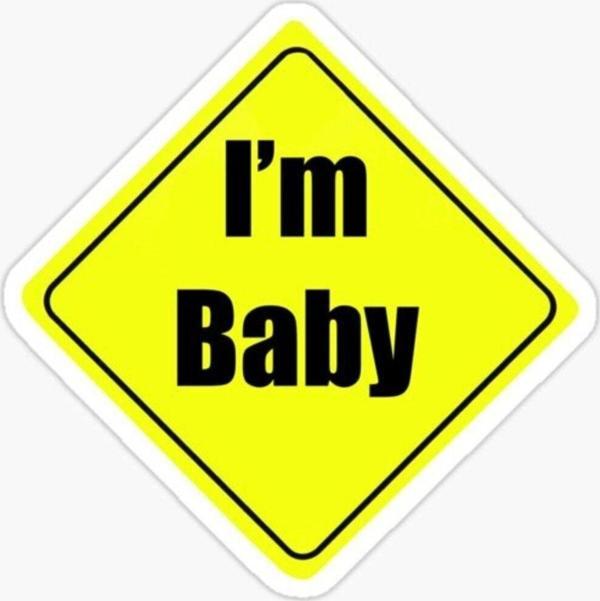 Arabada bebek var Baby On Board Sticker Etiket 19CM md11 - Image 1