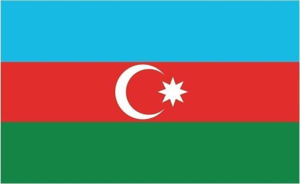 Azerbaycan Bayrağı Sticker 20cm - Image 1