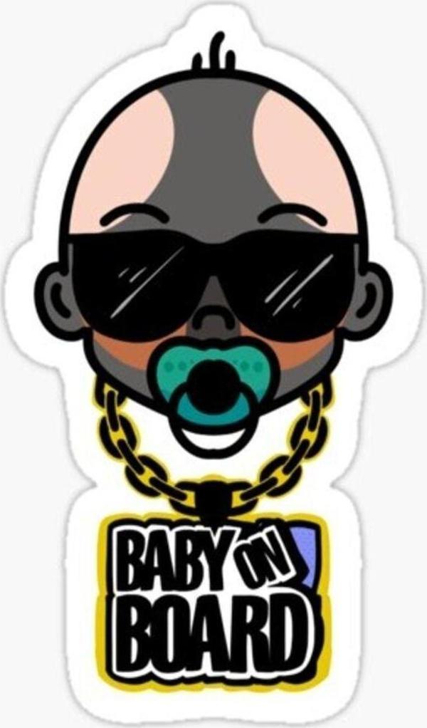 Arabada bebek var Baby On Board Sticker Etiket 19CM md14 - Image 1