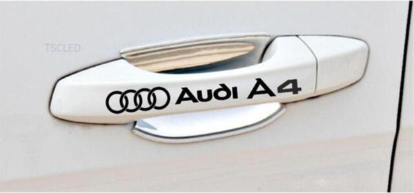 Audi A4 Kapı Kolu Ve Jant Sticker Seti 8 Adet - Image 1
