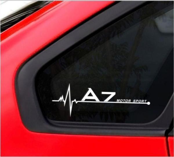 Audi A7 Yan Cam Sticker Oto Kapı Çıkartma Aksesuar 20cmx7cm - Image 1