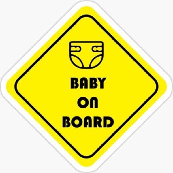 Baby On Board Arabada bebek var Araç Sticker Etiket 19CM md13 - Image 1