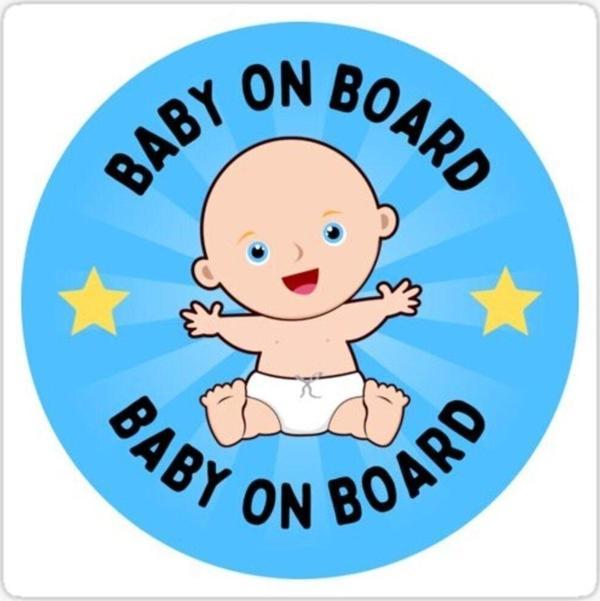Baby On Board Arabada bebek var Araç Sticker Etiket 19CM md16 - Image 1