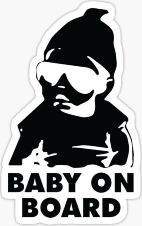 Arabada bebek var Baby On Board Sticker Etiket 19CM md9 - Image 1
