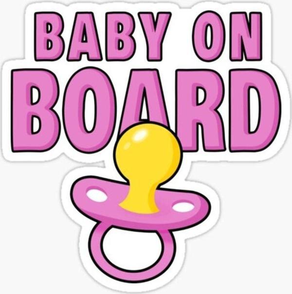 Baby On Board Arabada bebek var Oto Sticker Etiket 19CM md20 - Image 1