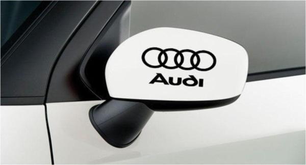 Audi Oto Araba Yan Aynalar Için 2 Adet Sticker Set - Image 1