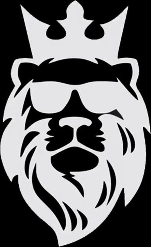 Aslan Araba Sticker Etiket Beyaz Renk 18CM - Image 1