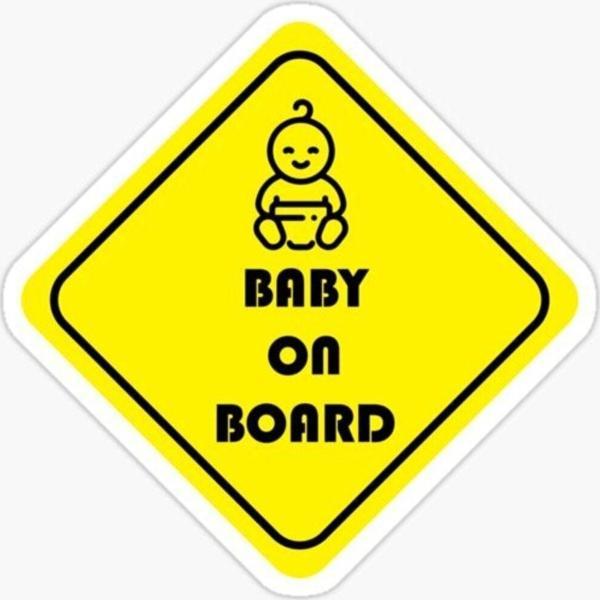 Baby On Board Arabada bebek var Oto Sticker Etiket 19CM md25 - Image 1
