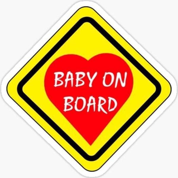 Arabada bebek var Baby On Board Sticker Yapıştırma 19CM md6 - Image 1