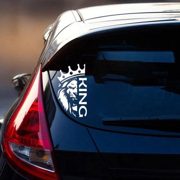Aslan Araba Sticker Etiket Yapıştırması 19CM ARka Cam - Image 1