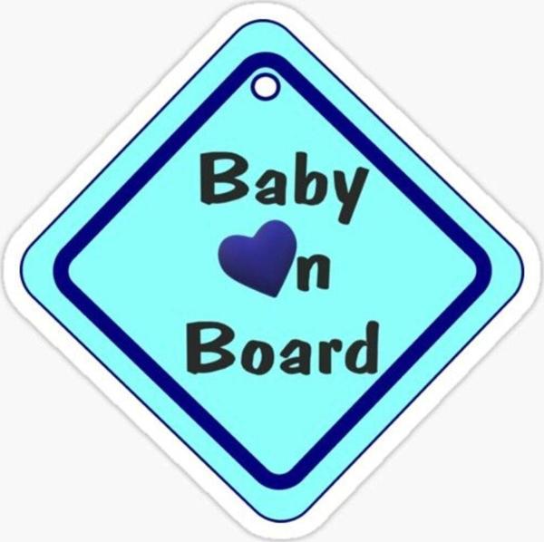 Baby On Board Arabada bebek var Sticker Etiket 19CM md2 - Image 1