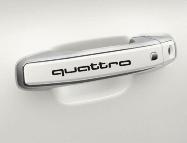 Audi Quattro Araba Kapı Kolu Araç Sticker Yapıştırma 8Ad - Image 1