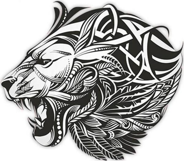 Aslan Araba Sticker Etiket Yapıştırması 19CM md10 - Image 1