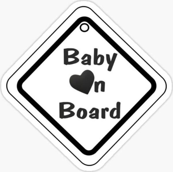 Baby On Board Arabada bebek var Sticker Etiket 19CM md8 - Image 1