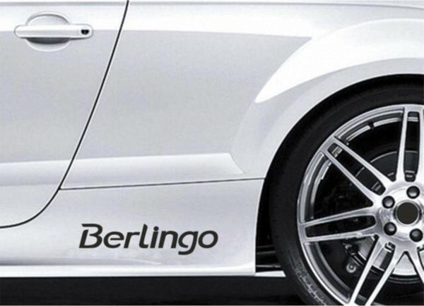 Berlingo Yapıştırma Marşpiyel Yazısı Sticker 2 Adet - Image 1